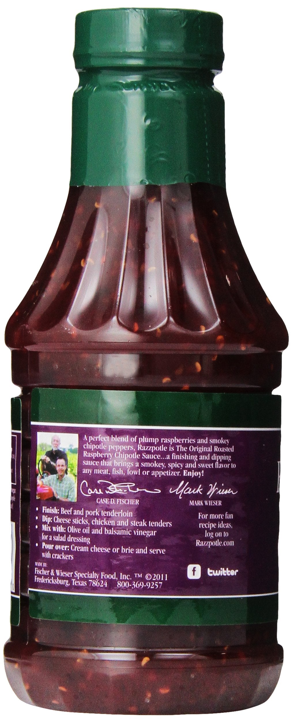 Fischer & Wieser Razzpotle Roasted Raspberry Chipotle Sauce, 20-Ounce Bottles (Pack of 6)