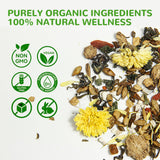Chicory and Gardenia Tea, Burdock Root Tea - Thoughtful Gift for Parents & Seniors, 10-Ingredient Botanical Blend with Dandelion & Goji, Caffeine-Free