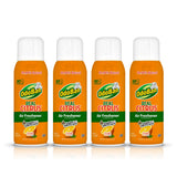 OdoBan Aroma Eliminator, 360-Degree Continuous Spray Natural Oil Real Citrus Air Freshener, Toilet Spray, 4-Pack, 10 Ounces Each, Orange Scent