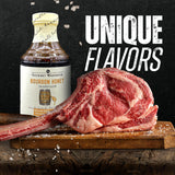 Gourmet Warehouse Small Batch Bourbon Honey Marinade Made With Natural Ingredients No HFCS 16 Oz (Pack of 1)