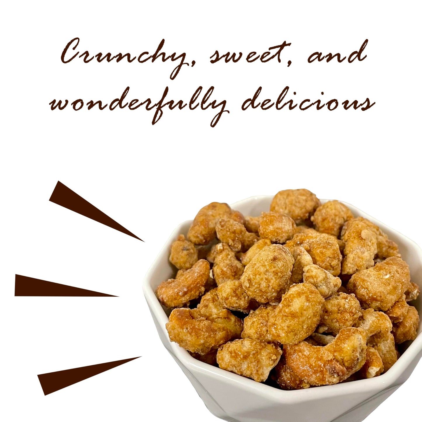 Cinnamon Toffee Cashews 2 Pound Resealable Bag | Kettle Cooked, Flavored Nuts | Sweet & Crunchy Snack | Gourmet Fall & Holiday Treat | Perfect