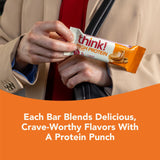 think! Protein Bars, High Protein Snacks, Gluten Free, Kosher Friendly, Creamy Peanut Butter, Nutrition Bars, 2.1 Oz per Bar, 12 Count (Packaging May