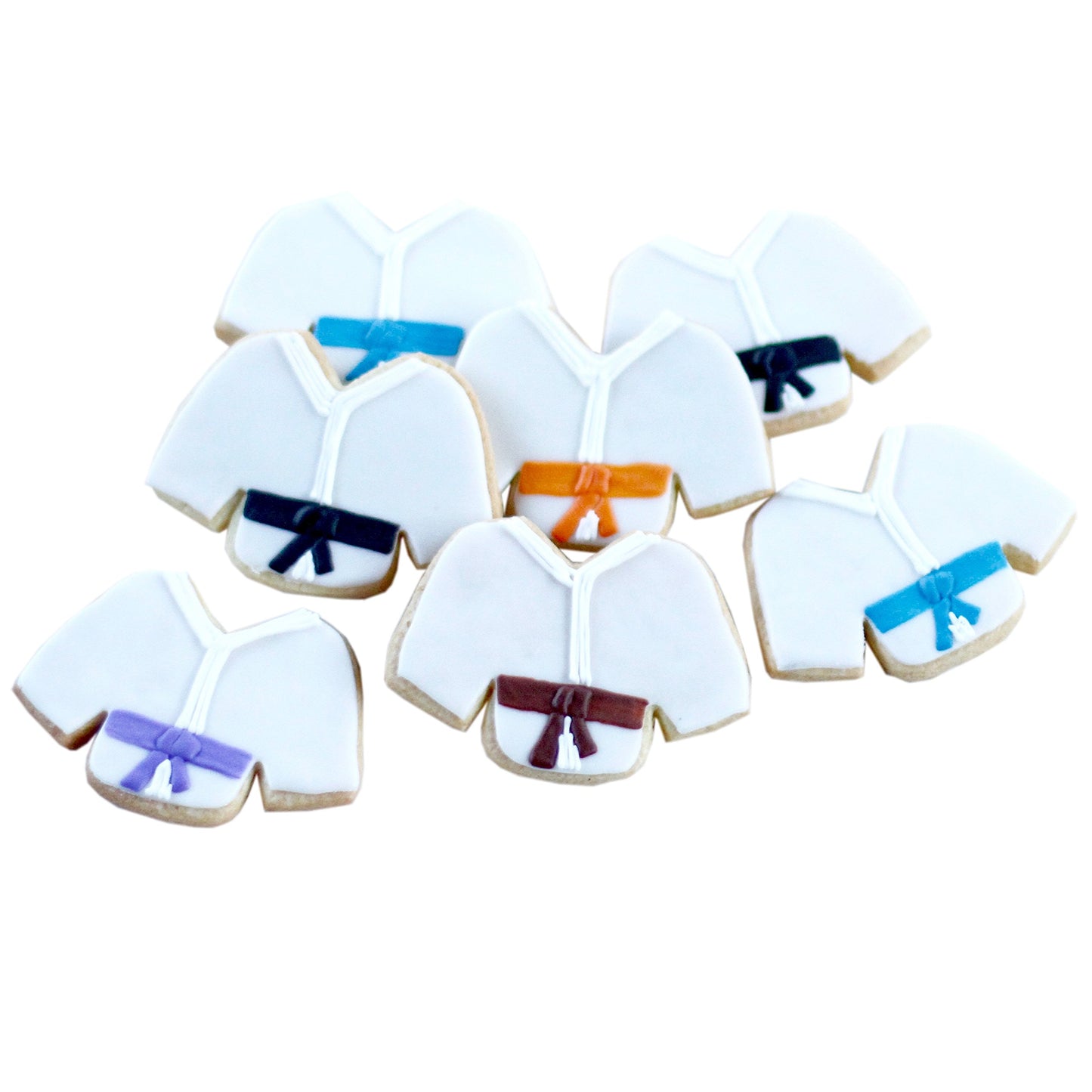 ½ Dz. Karate Gi Cookies! Martial Arts Themed Birthday Gift or Party Favors!