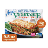 Amy's Frozen Meals, Vegetable Lasagna, Made With Organic Pasta and Vegetables, Microwave Meals, 9.5 Oz