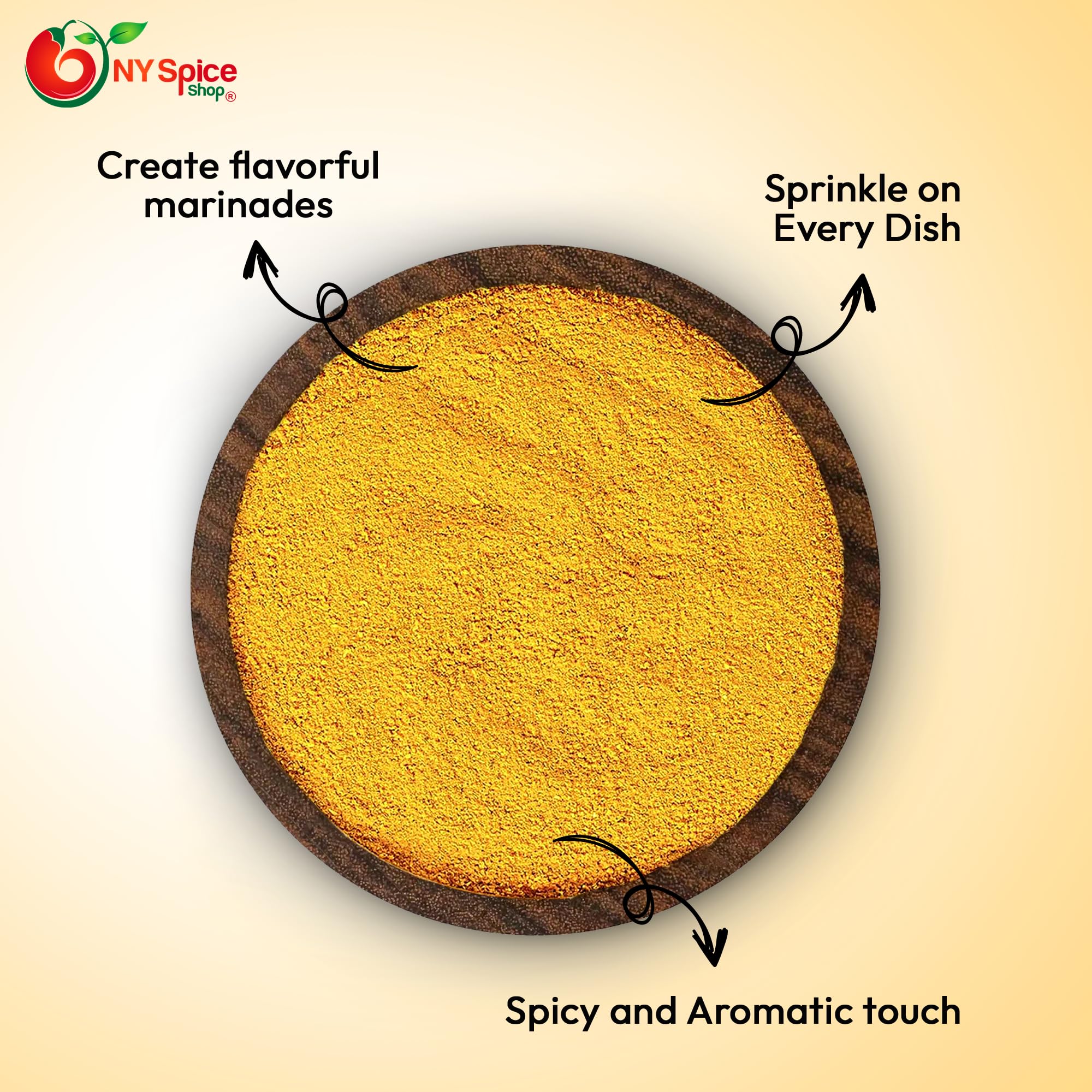 NY Spice Shop Indonesian Rendang Masala Seasoning - 1 Pound Yellow Curry Powder - Ground Curry Powder Perfect for Curry Seasoning Paste & Curry Sauce