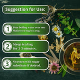 Matico Tea (Soldier's Herb) - 25 Tea Bags of All Natural Matico Herb Leaves - Herbal Tea from Peru (Piper aduncum aka Spiked Pepper, Hierba del