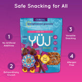 YÜJ Organic Vegan Granola | Allergen-Free Snack Packs | 2oz, Pack of 6