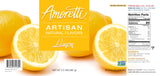 Amoretti - Natural Lemon Artisan Flavor Paste, 8 oz, Perfect For Ice Cream, Beverages, Cakes, and more, Preservative Free, Vegan, Gluten Free, No