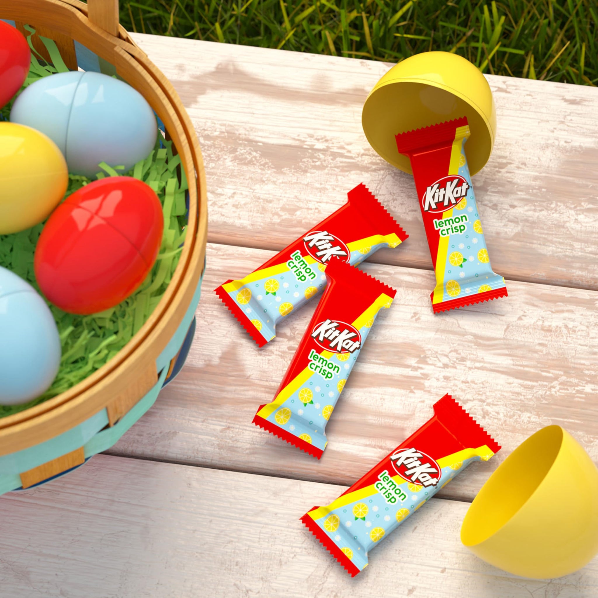 KIT KAT Miniatures Lemon Flavored Creme Wafer, Easter Candy Bag, 8.4 oz
