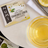 Numi Organic Chamomile Lemon Tea - 18 Tea Bags - Caffeine Free Calming Egyptian Chamomile & Lemon Myrtle - Caffeine Free Floral Citrus Herbal Tea