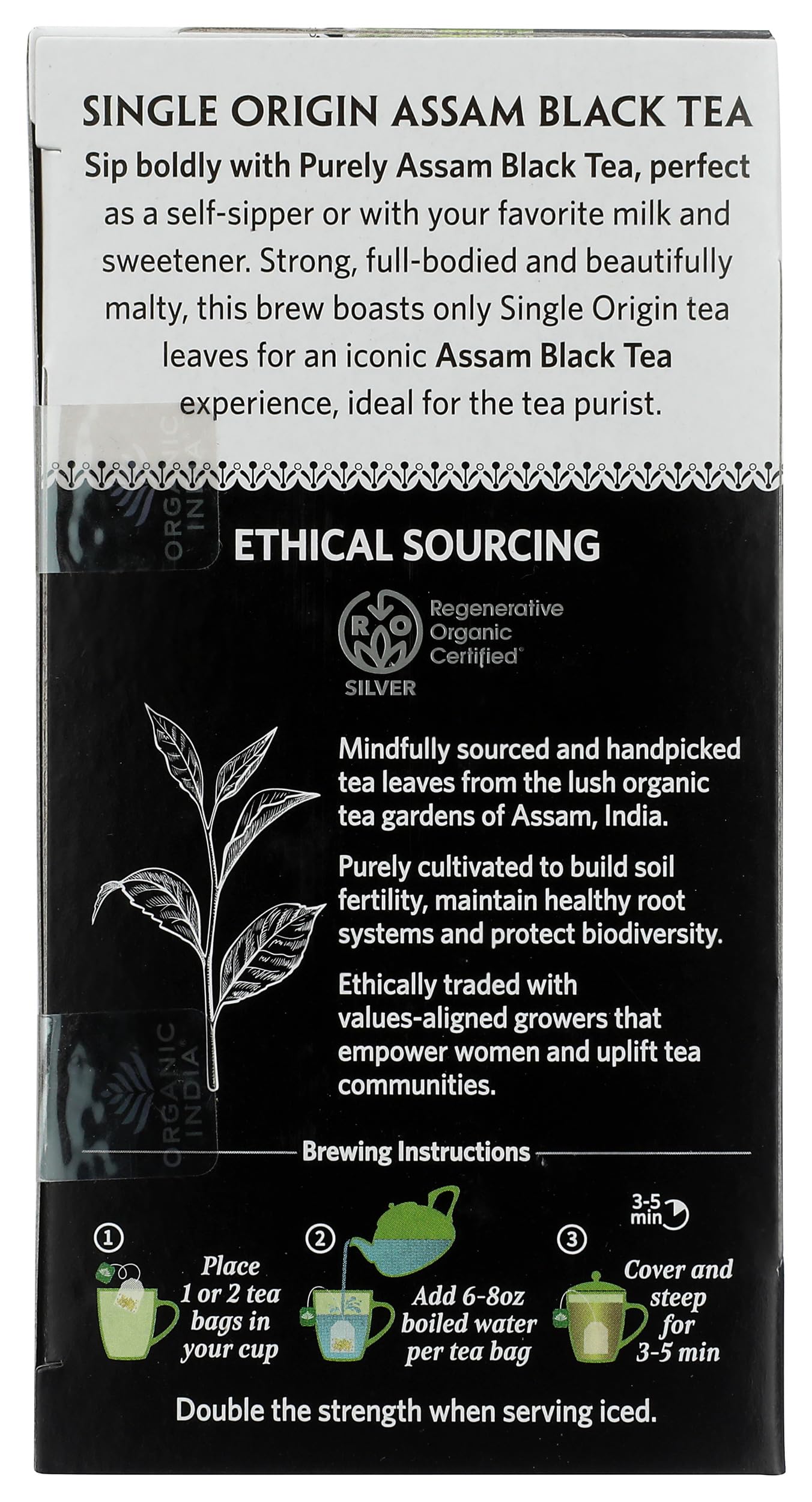 Organic India Organic Assam Black Tea, 18 CT