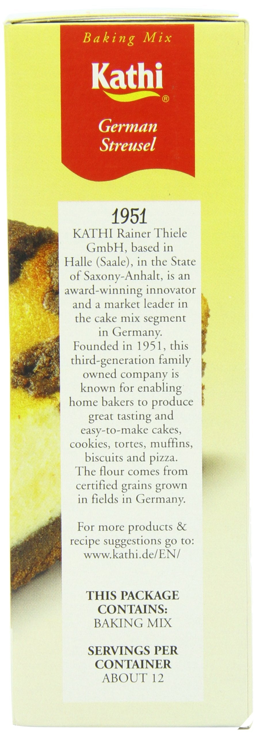 Kathi Streusel Cake Mix, 14.8 Ounce