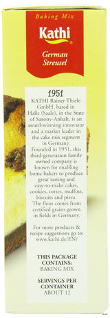 Kathi Streusel Cake Mix, 14.8 Ounce