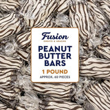 Peanut Butter Bars Candy - 1 Pound (Approx 60 Pieces), Peanut Butter Candy Bars In Bulk Bag, Individually Wrapped Old Fashioned Treats