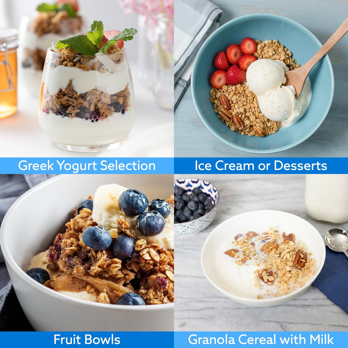 Greek Goddess Gourmet Harvest Granola with Pecans, Almonds, Coconut & Maple Syrup, 100% Whole Grain Oats & Olive Oil - Healthy, Greek-Inspired, Gluten