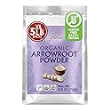 Jiva Organics Organic Arrowroot Flour (Powder) 5 Pound Bag - Raw, Non-GMO, Gluten Free