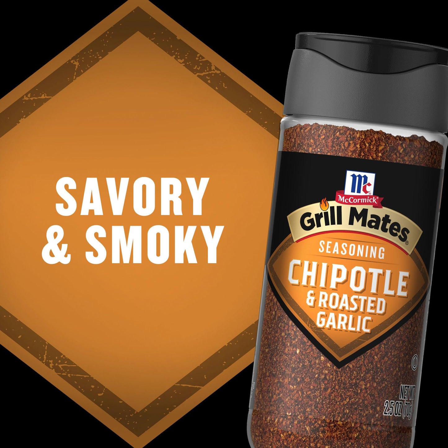 McCormick Grill Mates Chipotle & Roasted Garlic Seasoning, 2.5 oz