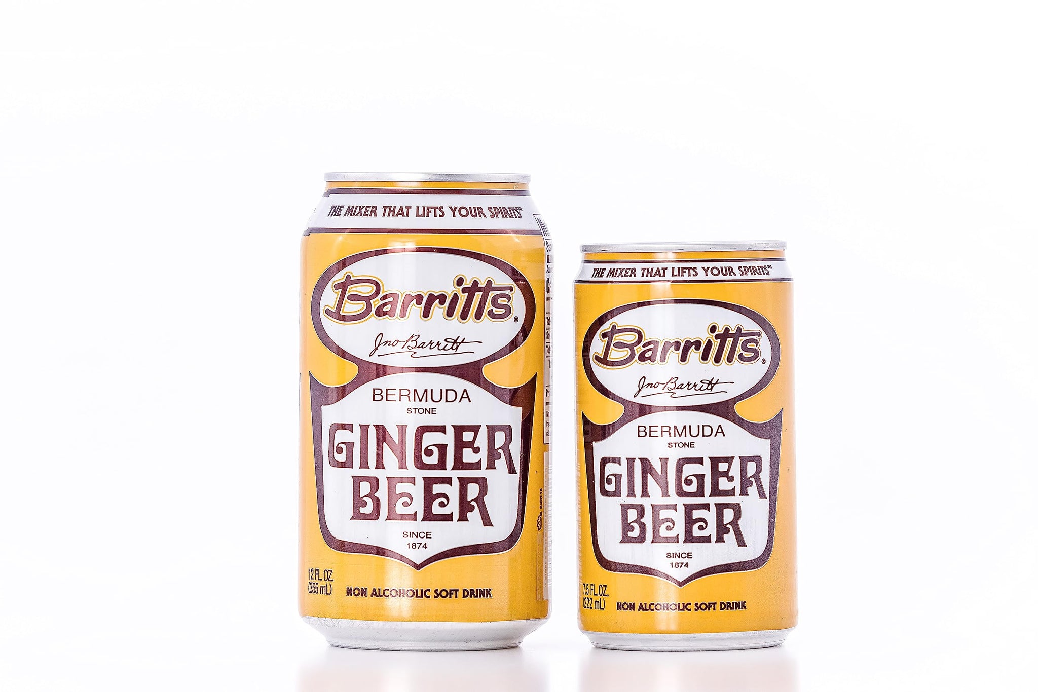 Barritt's Ginger Beer Original Ginger Beer, Non-Alcoholic Soda Cocktail Mixer, 7.5 fl oz Cans, 24 Pack, Mini, Gluten Free