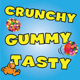 NERDS Gummy Clusters, Candy Treat Packs, Rainbow, Crunchy and Gummy, 30 oz (60 ct)