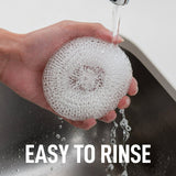 Scotch-Brite Non-Scratch Scouring Pads - Plastic Dish Scrubbers for Kitchen Cleaning, Safe on Non-Stick Cookware & Surfaces, Easy-Rinse Reusable Scrub