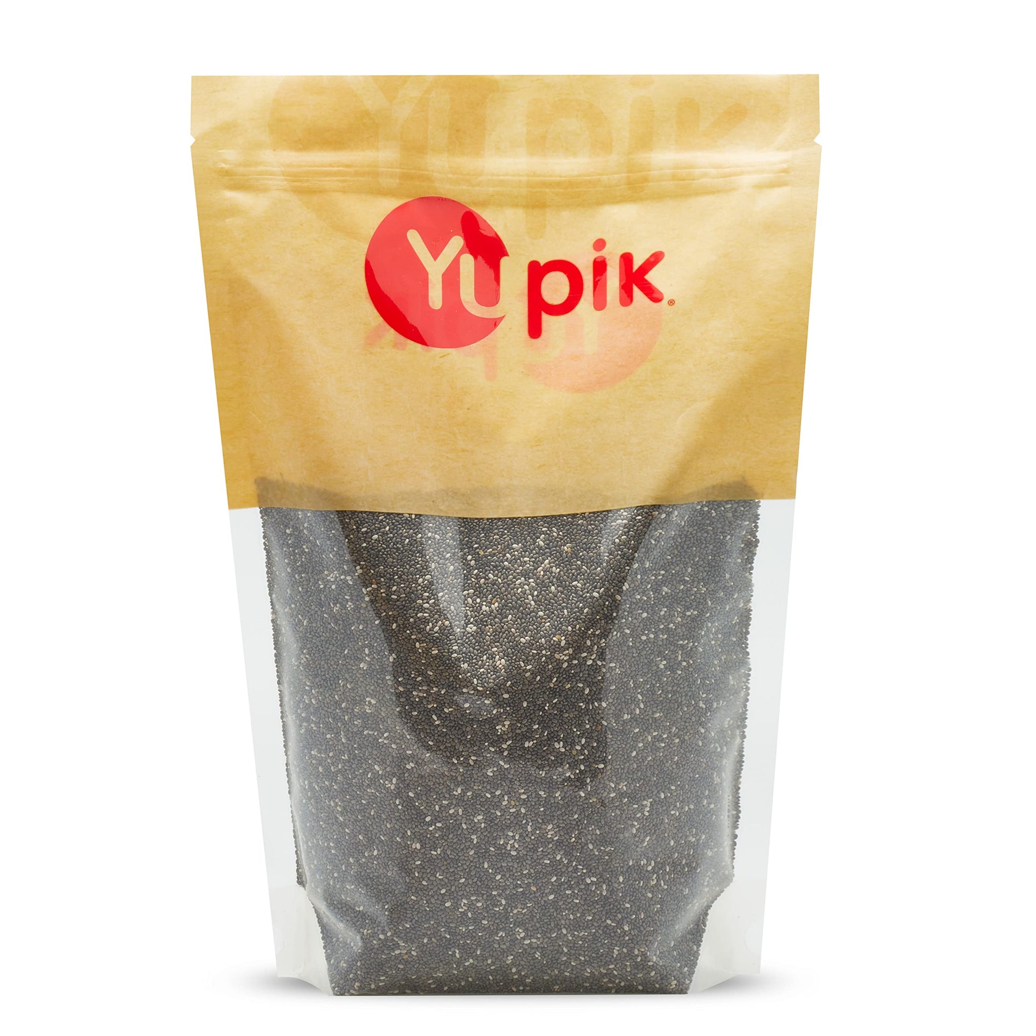 Yupik Raw Black Chia Seeds, 2.2 lb (35.2 oz), Gluten-Free, Kosher, Vegan, Natural Seeds, Plant-Based Superfood, Rich in Fiber, Source of Omega-3