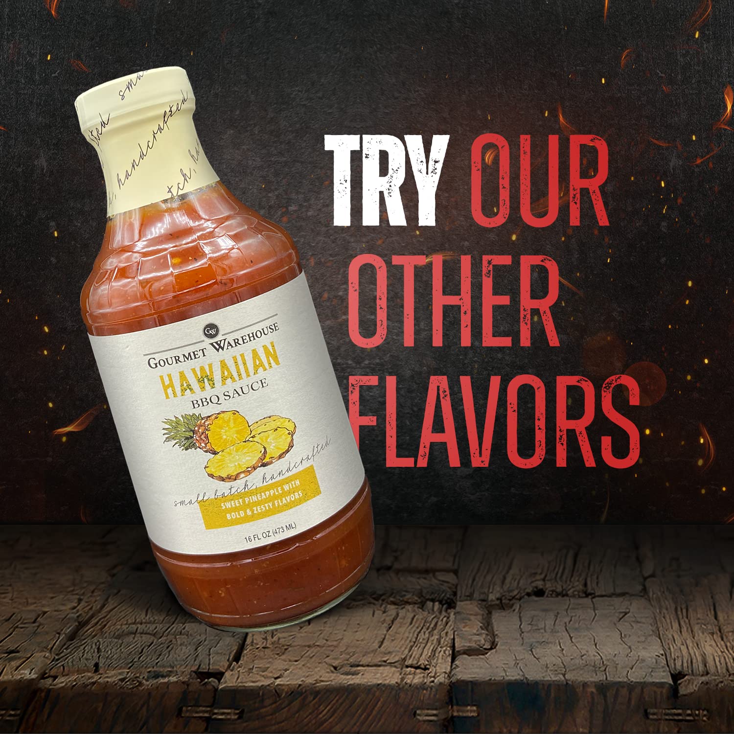 Gourmet Warehouse Small Batch Golden Carolina BBQ Sauce Made With Natural Ingredients Gluten Free No HFCS Tangy Barbecue 16 Oz (Pack of 1)