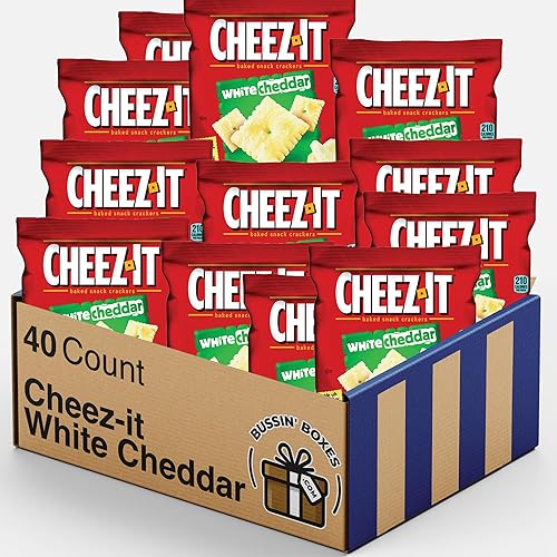 Bulk Cheez-It White Cheddar Cracker Snack Packs (White Cheddar) (Pack of 40)