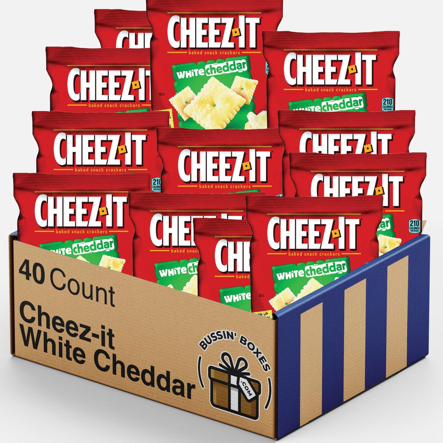 Bulk Cheez-It White Cheddar Cracker Snack Packs (White Cheddar) (Pack of 40)