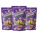 KrackCorn Popcorn, Jalapeno Flavored, Gourmet Snack, Gluten-Free, Non-GMO, No High Fructose, Non Guilty, Savoury and Spicy Kick, 8.5 oz, Pack of 3
