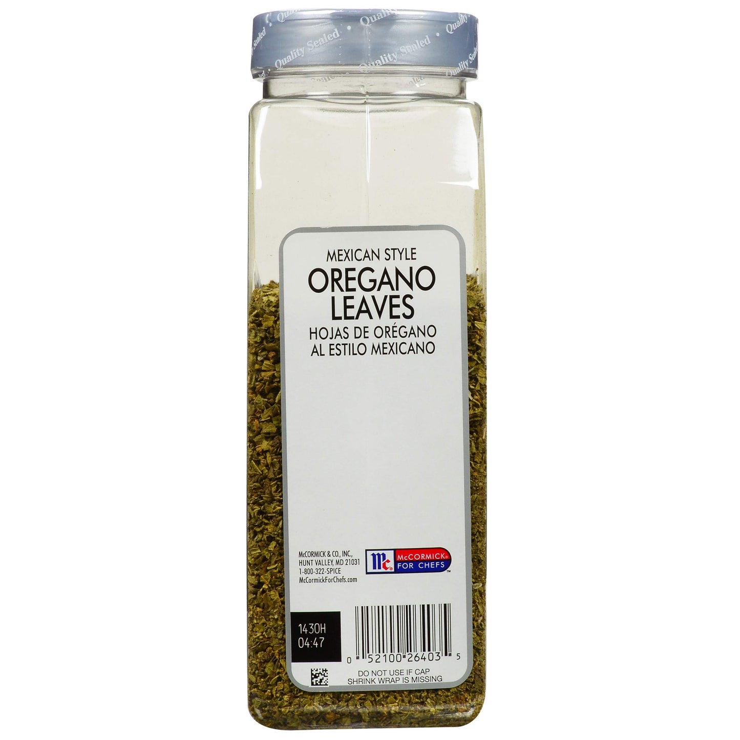 McCormick Culinary Mexican Style Oregano Leaves, 5 oz - One 5 Ounce Container of Dried Mexican Oregano Leaves, Best in Tomato Dishes, Southwestern