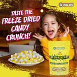 Fremon Heads Freeze Dried Lemon Fruit Candy from TikTok, ASMR Crunchy Candy, Sweet and Sour Kids Snacks, Unique Novelty Snack for Kids 4OZ