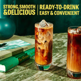 Wandering Bear Straight Black Organic Cold Brew Coffee - Extra Strong, Bold, Smooth, Unsweetened, Shelf-Stable, Ready to Drink & Vegan, 100% Organic