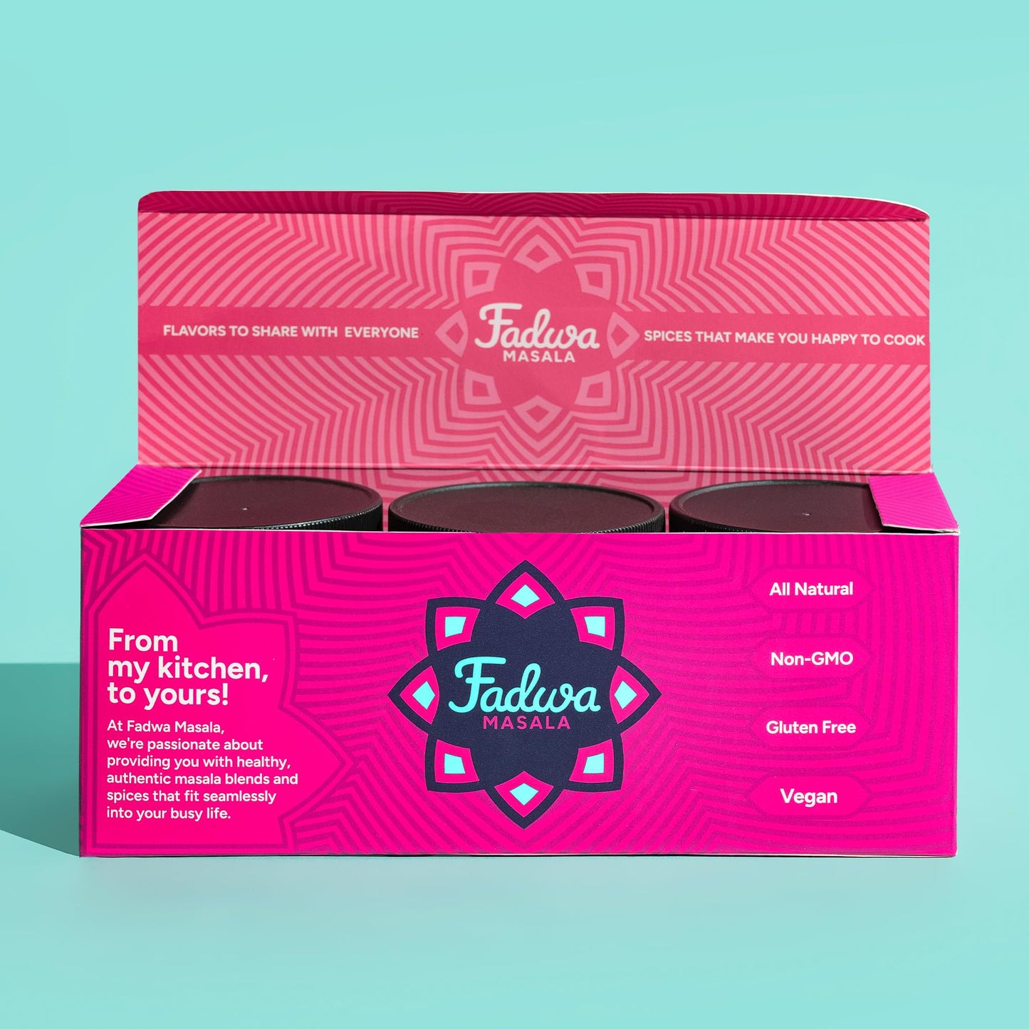 Fadwa Masala 3-Pack Gift Set - Salt & Sugar Free, Authentic Desi Spices for Pakistani & Indian Cooking - No Artificial Ingredients - Gluten Free