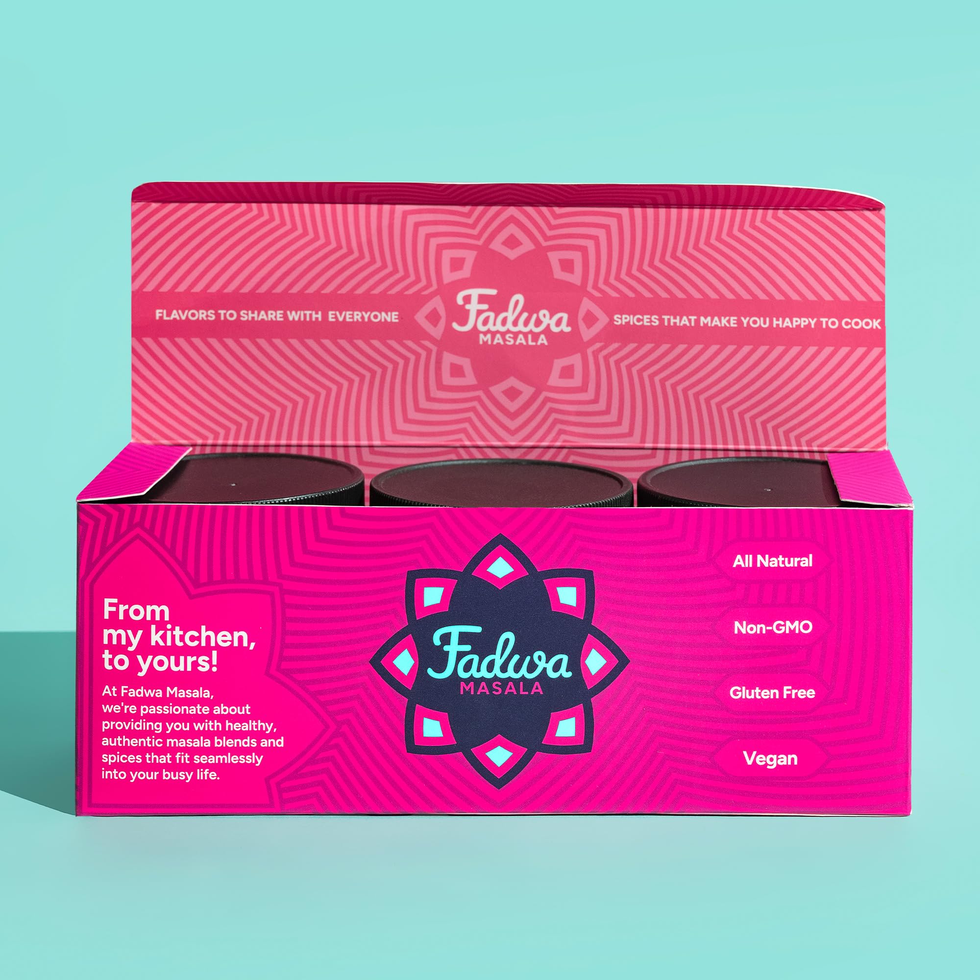 Fadwa Masala 3-Pack Gift Set - Salt & Sugar Free, Authentic Desi Spices for Pakistani & Indian Cooking - No Artificial Ingredients - Gluten Free