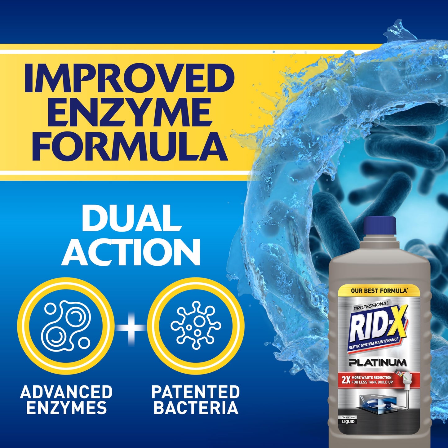RID-X® Professional Platinum Septic System Maintenance - Liquid 24 oz.
