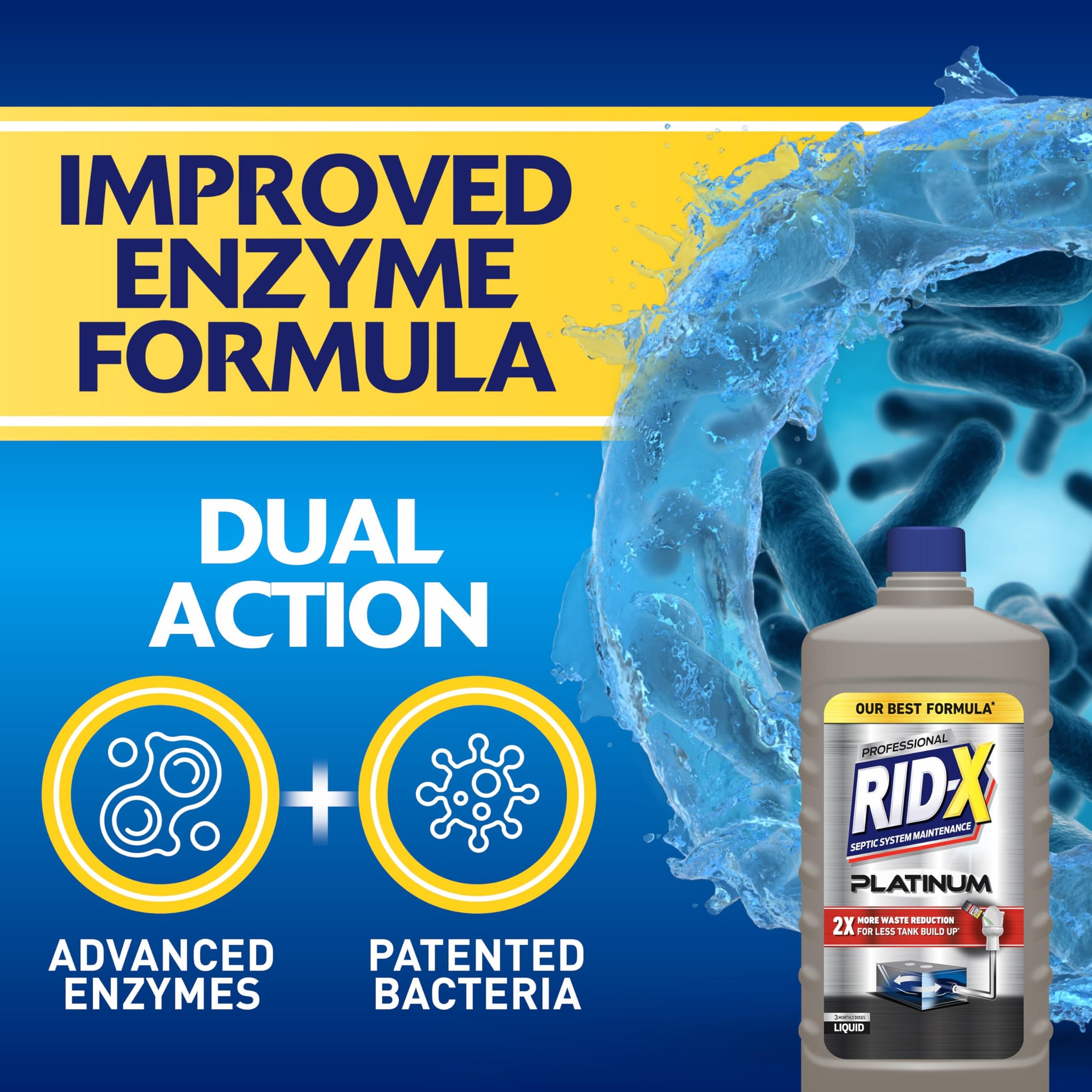 RID-X® Professional Platinum Septic System Maintenance - Liquid 24 oz.
