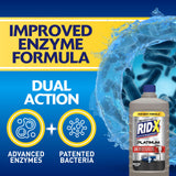 RID-X Septic Tank Treatment Platinum Liquid 6 Month Supply - Our Best Formula with x2 More Waste Reduction