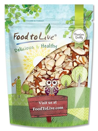Food to Live California Natural Sliced Almonds, 2 Pounds - Raw Unblanched Almond Nuts, Kosher, Vegan, Keto, Bulk. High in Protein, Dietary Fiber