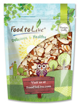 Food to Live California Natural Sliced Almonds, 2 Pounds - Raw Unblanched Almond Nuts, Kosher, Vegan, Keto, Bulk. High in Protein, Dietary Fiber