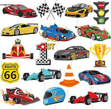 36Pcs Race Car Cupcake Toppers Racing Car Birthday Decorations for Race Car Birthday Party Favors Let's Go Racing Party Racing Car Baby Shower