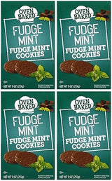 Oven Baked Fudge Mint Cookies, 4 Boxes (Total 36 oz)