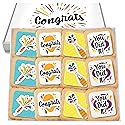 Congrats Gift Cookies Congratulations Gift Basket 12 PACK For Kids Men Women Graduation Friend | Nut Free | Kosher