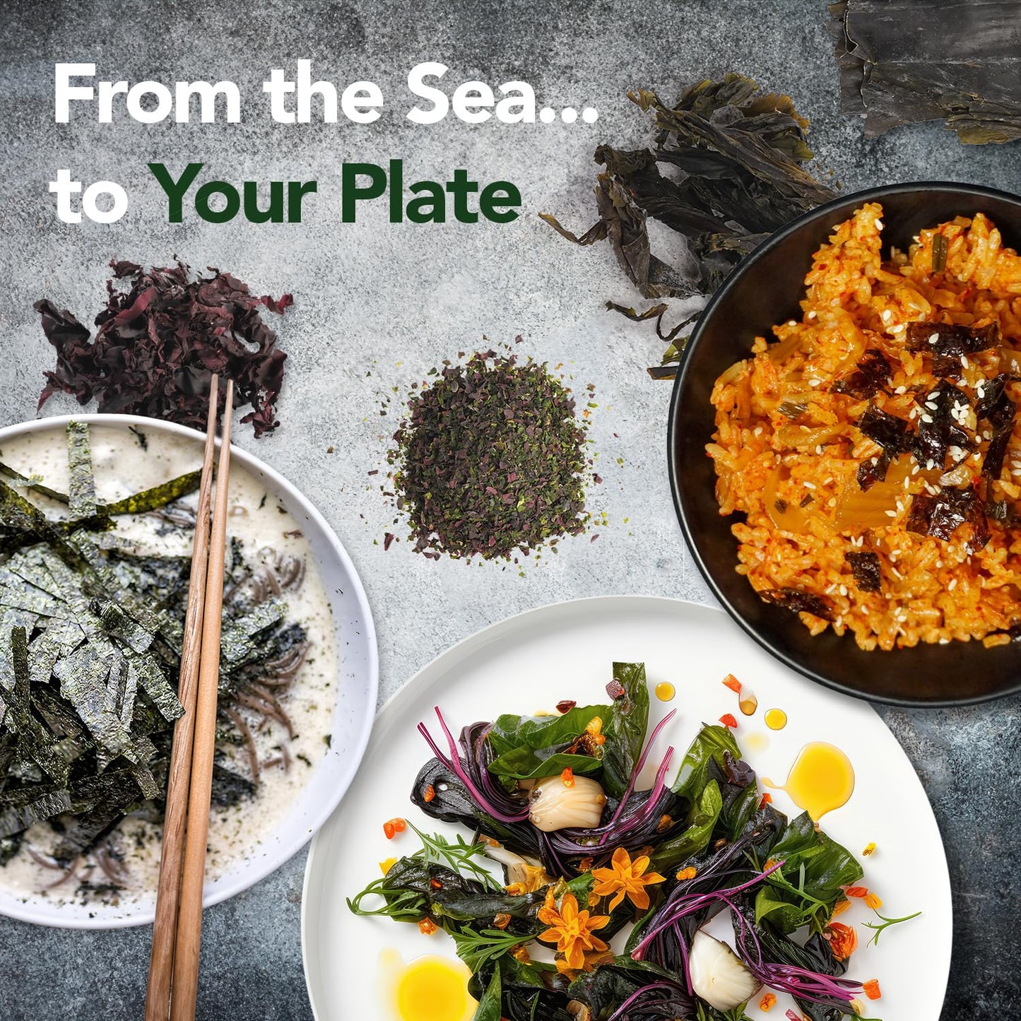 VITAMINSEA Irish Sea Moss Dried Seaweed | Wild North Atlantic Seaweed for Snacking, Seasoning, Soups & Salads | Rich in Vitamins, Minerals