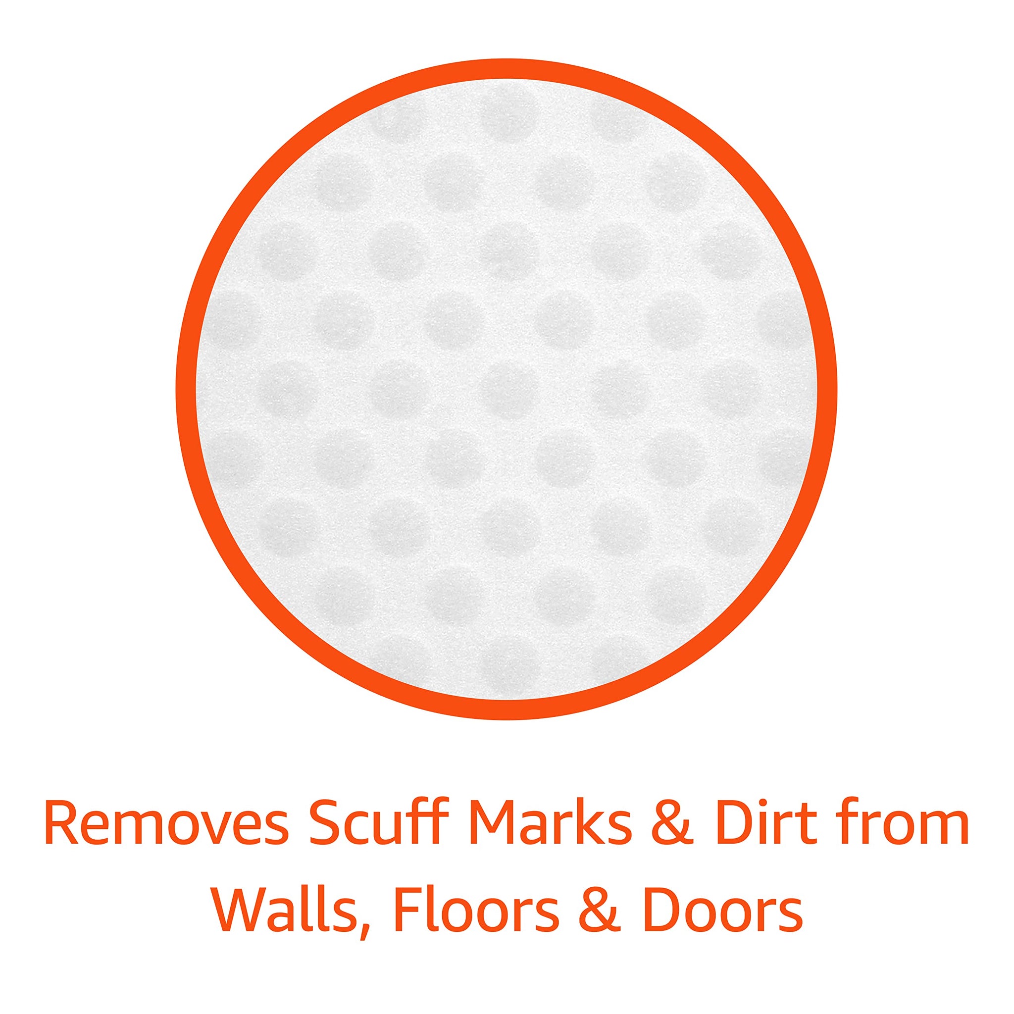Amazon Basics Extra Durable Cleaning Erasers, Removes Scuff Marks and Dirt from Walls, Floors and Doors, 2 Packs of 7