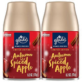 Glade Automatic Spray Refill, Air Freshener for Home and Bathroom, Autumn Spiced Apple, 6.2 Oz, 2 Count