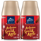 Glade Automatic Spray Refill, Air Freshener for Home and Bathroom, Autumn Spiced Apple, 6.2 Oz, 2 Count