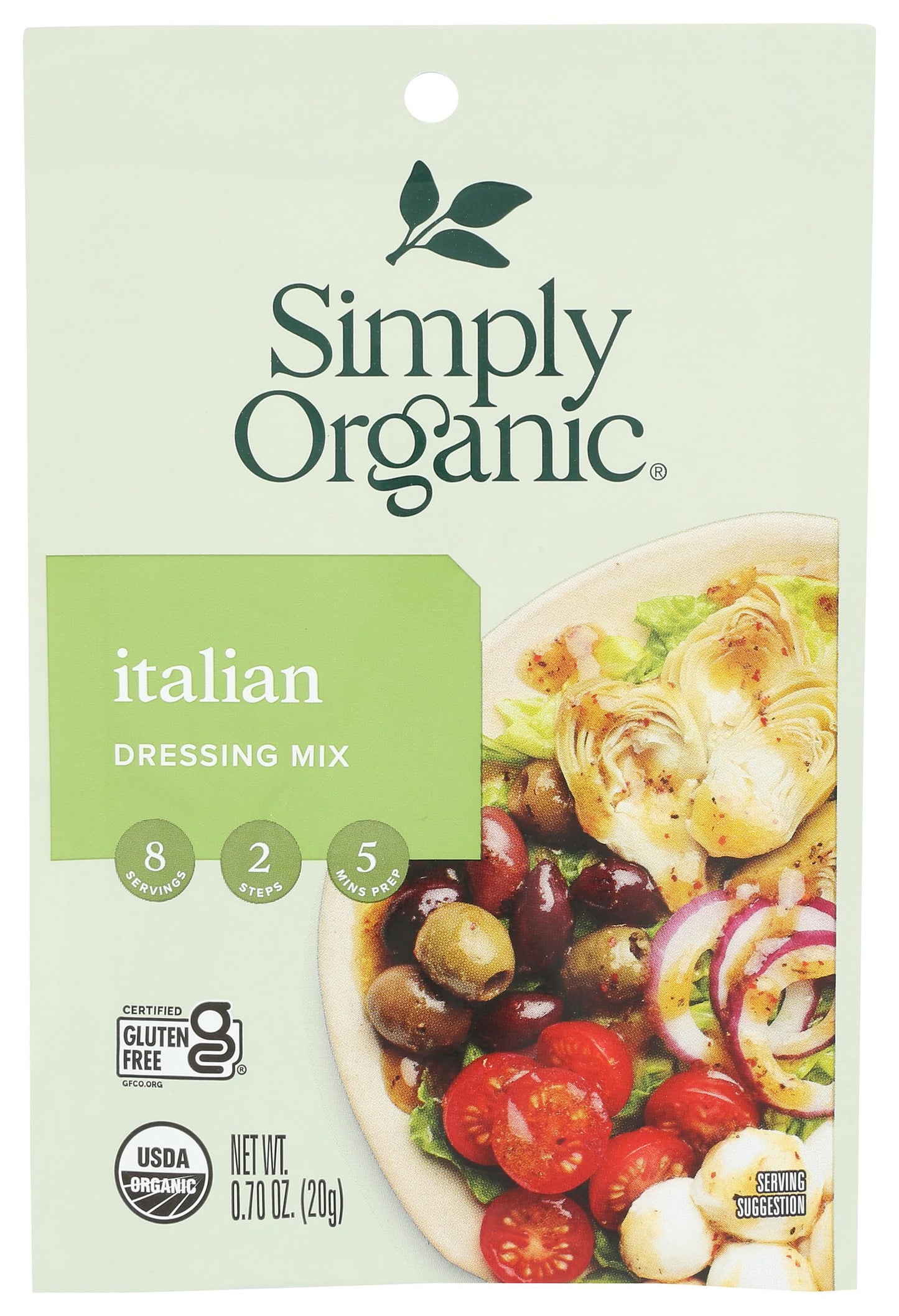 Simply Organic Dressing Mix, Italian, .7 oz
