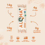 ALOHA Organic Plant Based Protein Bars - Pumpkin Spice, Vegan, Low Sugar, Gluten-Free, Low Carb, Non-GMO, No Stevia, No Erythritol - LIMITED EDITION