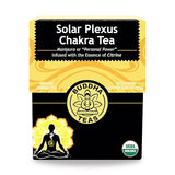 Buddha Teas - Solar Plexus Chakra Tea - Organic Herbal Tea - For Personal Power - With Rosemary, Ginger, Orange Peel & Citrine Essence - 100% Kosher