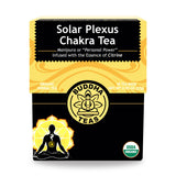 Buddha Teas - Solar Plexus Chakra Tea - Organic Herbal Tea - For Personal Power - With Rosemary, Ginger, Orange Peel & Citrine Essence - 100% Kosher